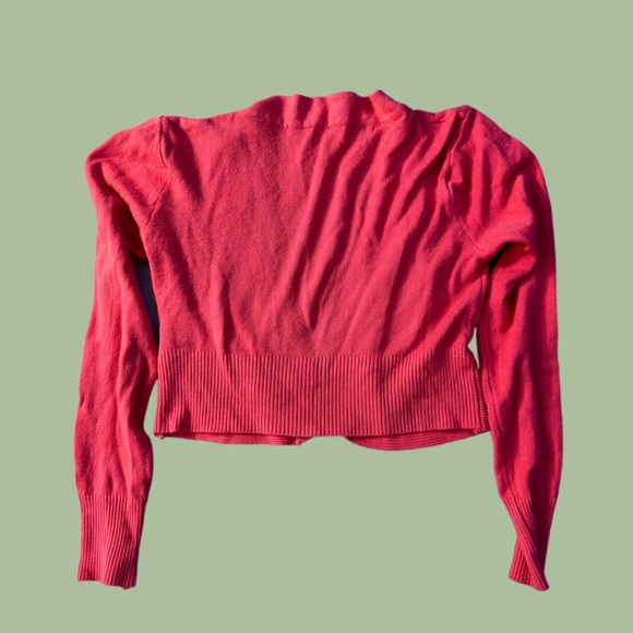Pink cropped cardigan - Picture 2 of 2
